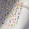 Beach Shell Swim Ring Bikini Watermelon Cat Ice Cream Crab Sunglass Coconut Tree Flowers Fruits Nail Art Stickers Decals
