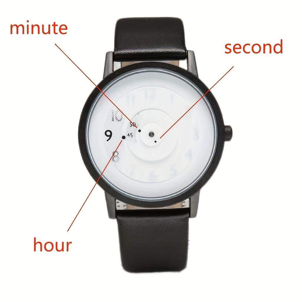 1pcBlack Technology Korean Edition Minimalist Trendy Fashion Concept Creative Personality Male and Female Student Couple Watch