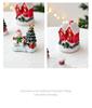 NUCHI Christmas Festival Mini Resin Tree and Santa House Ornaments
