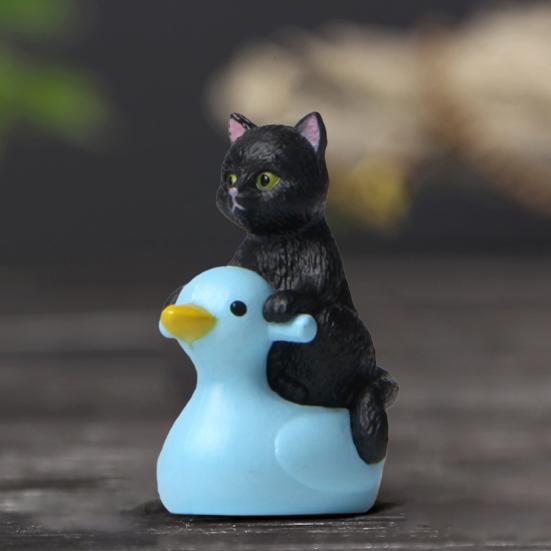 4Pcs Mini Cat Model Detailed Texture High Simulation Decoration Accessories Miniature Cat Animal Model Toy for Kids