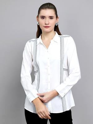 Women Regular Fit White Top