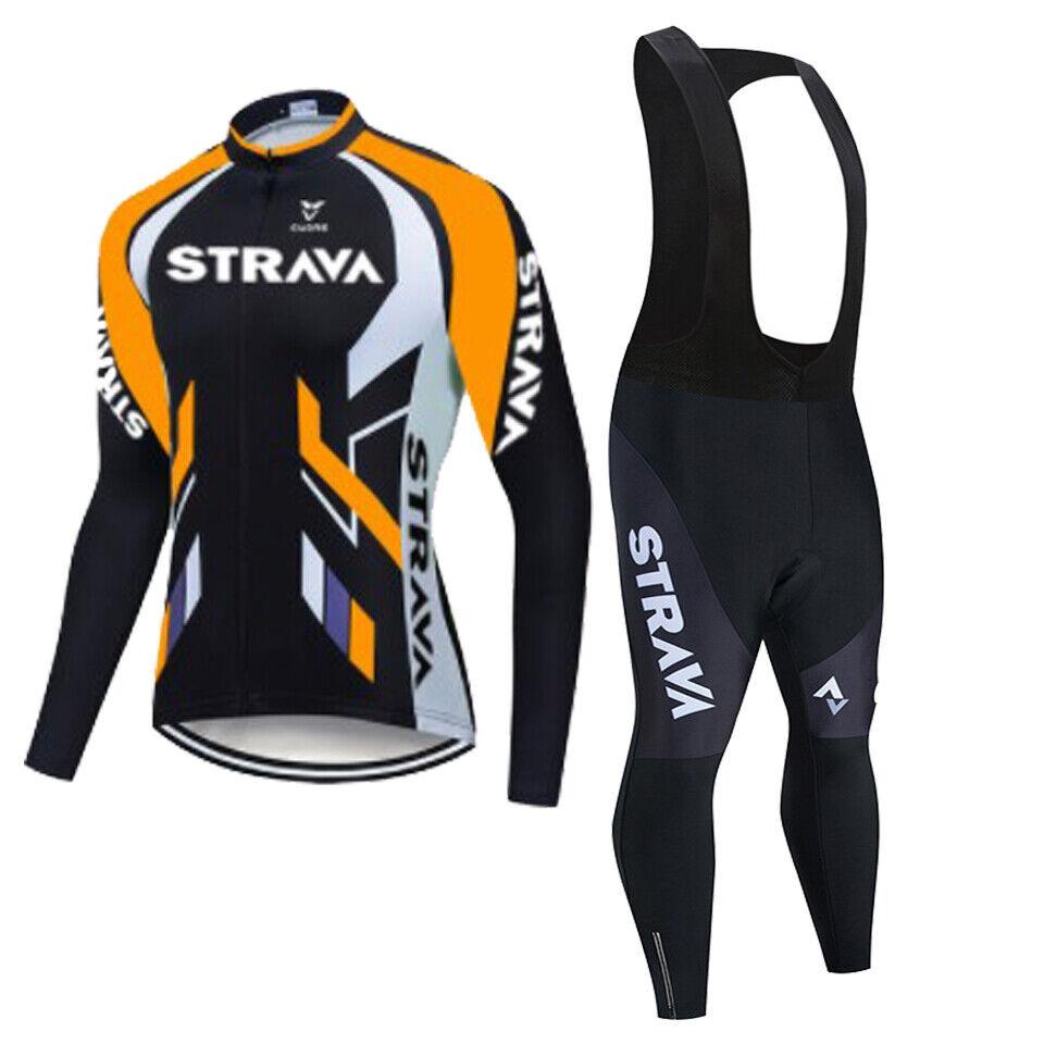 Set Long Sleeve Top Strap Pants Cycling Suit 2026 Autumn Breathable Cycling Suit Set