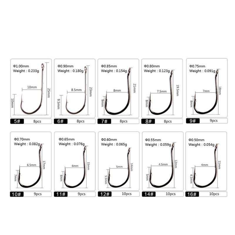 FTK Baitholder Hook With Double Barbs Long Shank Circle Sea Fishing Bass Saltwater Boat