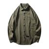 Foreign Trade Export Overplus Order Cotton Cargo Shirts Men's Long sleeve Spring and Autumn Outerwear Men's American Plus size Casual Shirt