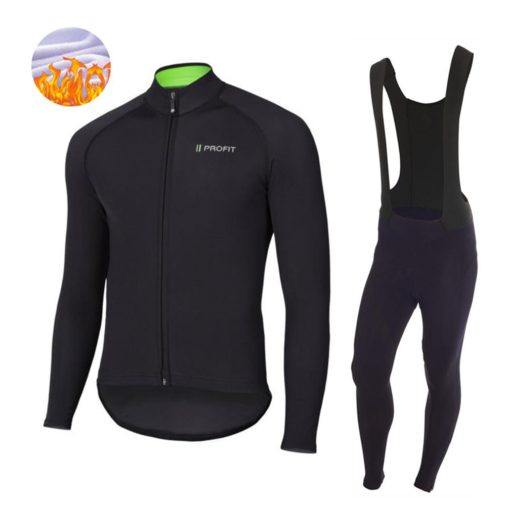 Winter Fleece Cycling Jersey Set Chilidren's Long Sleeve Clothing Winter Professional Cycling Thermal Jackets Suit MTB Uniform