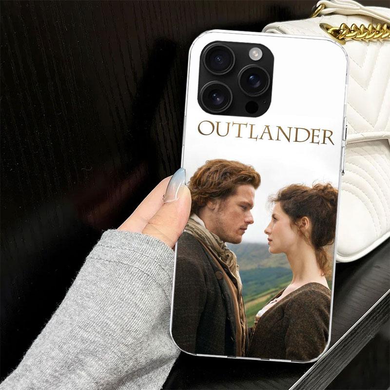 Outlander TV Case for iPhone 13 12 Mini 11 Pro Max Soft Phone Cover X XS XR 7 SE 8 Plus 6 6S 5 5S Silicone Black Capa
