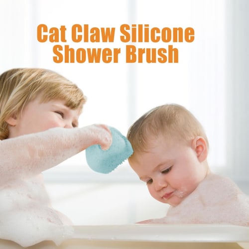 Baby bath brush, baby shower brush, newborn hair washing brush, silicone baby cradle cap brush, baby bath scrubber, soft face scrubber, exfoliator bru