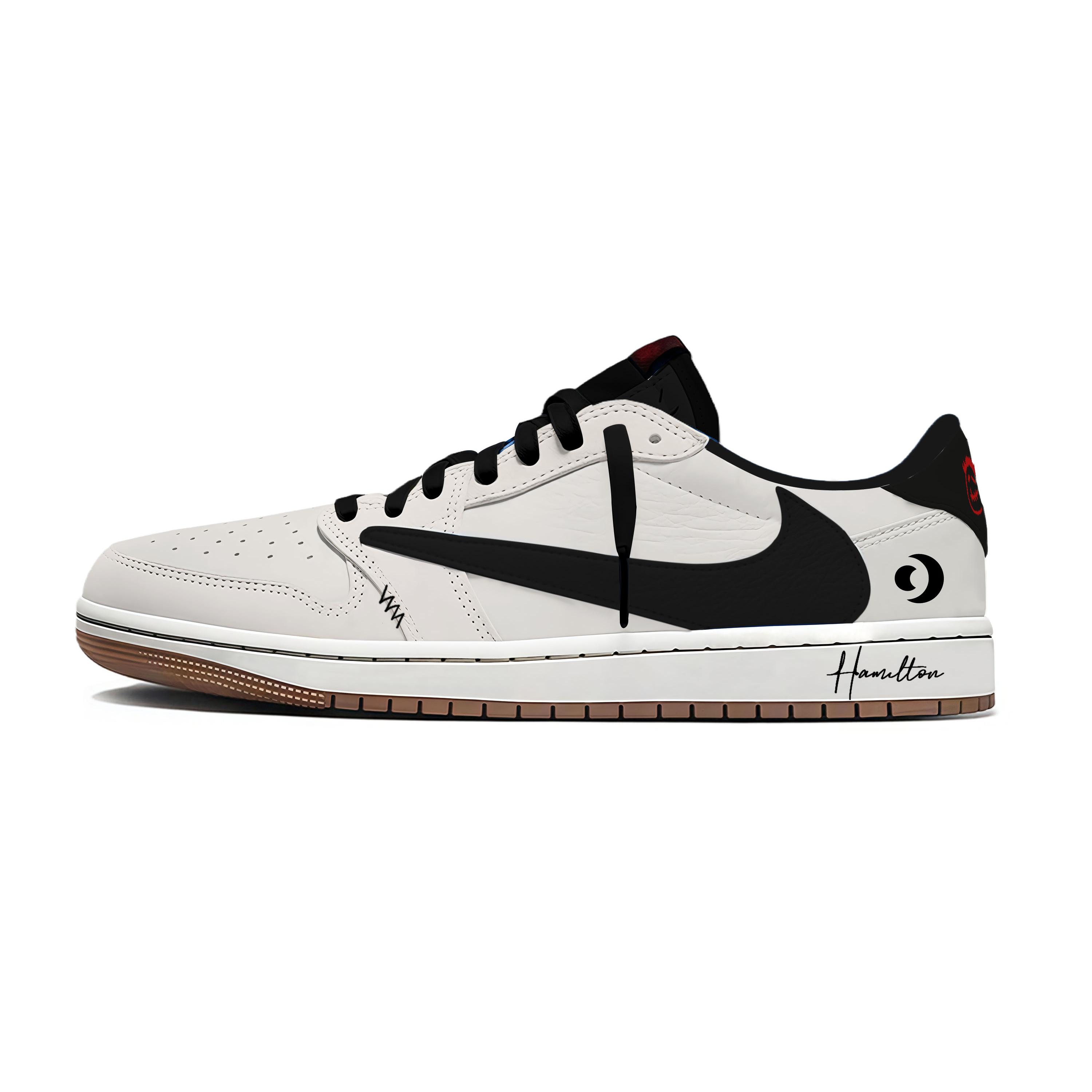 

Travis Scott x Jordan Air Jordan 1 Gray Travis Scott X AJ1 Low top Vintage Basketball Shoes Women s Gray Black DZ4137-700(Team1897- 7.0Lo) 40.5