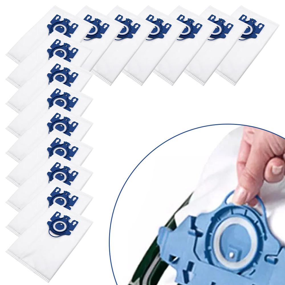 15 Pack Replacement Vacuum Bags Effective Dust Filtration Compatible with Miele Fjn GN Hyclean 3D S8340 S838 S844 S846