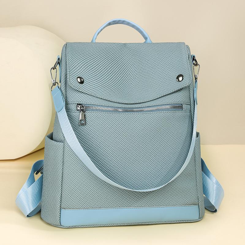 Schoolbag1011 New Anti-splashing Backpack Business Travel Bag Women's Large-capacity Simple Leisure Student Back