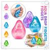 Water Drop Stress Relief Squeeze Toy Soft Gel Compound Sensory Handheld Fidget for Relaxation Anxiety Play Therapy Office Classroom