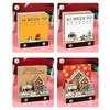 2026 Desk Calendar With Led Light Christmas Snow House Sculpture 3D Tear-Away Calendar Paper Carving Notepad Gift Home Decor