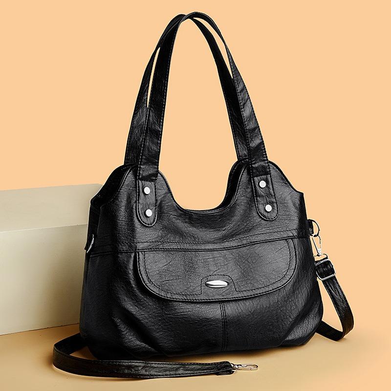 Faux Fur Handbags Large Capacity Soft Leather Handbags for Ladies