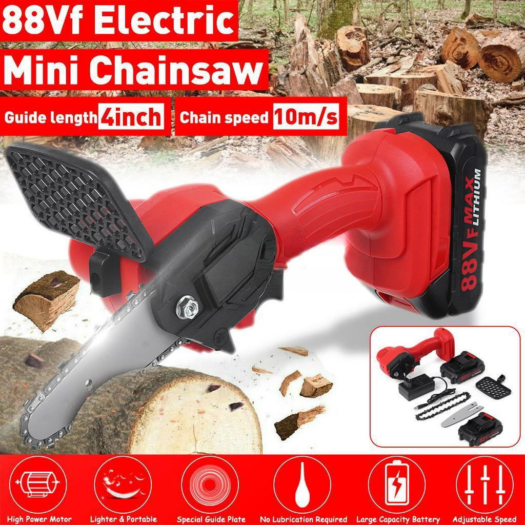1500W 4inches Mini Electric Chain Saw Wood Cutter Cordless Electric Saw 24V One-Hand Saw