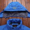 Men's and Women's Waterproof Breathable Outdoor Winter Windbreaker with Fleece Lining