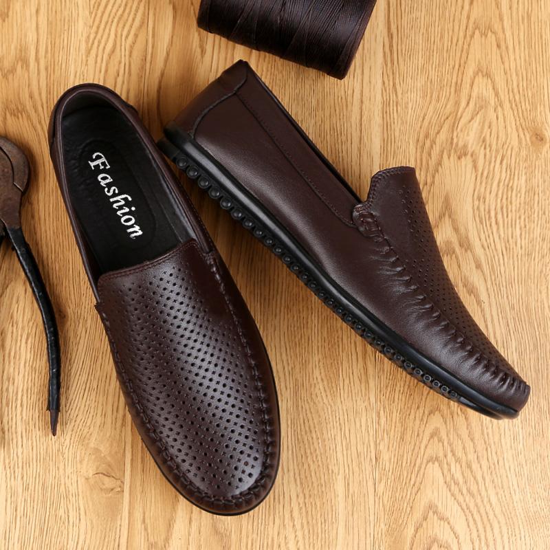 Fashion Leisure Walk Casual Shoes for Man Fashion Men's Loafers New Comfortable Moccasins Soft Male Driving Shoes Slip on Business Flats
