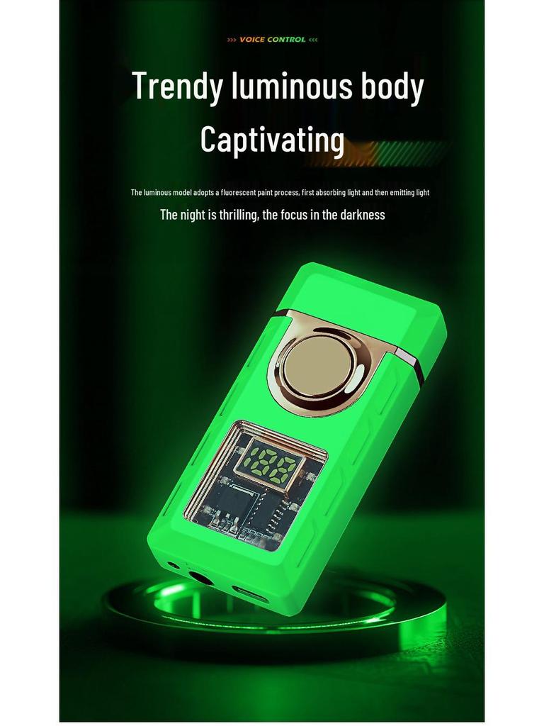 Authentic Voice-Controlled Windproof Double-Flame Lighter - Personalized Gift Trend