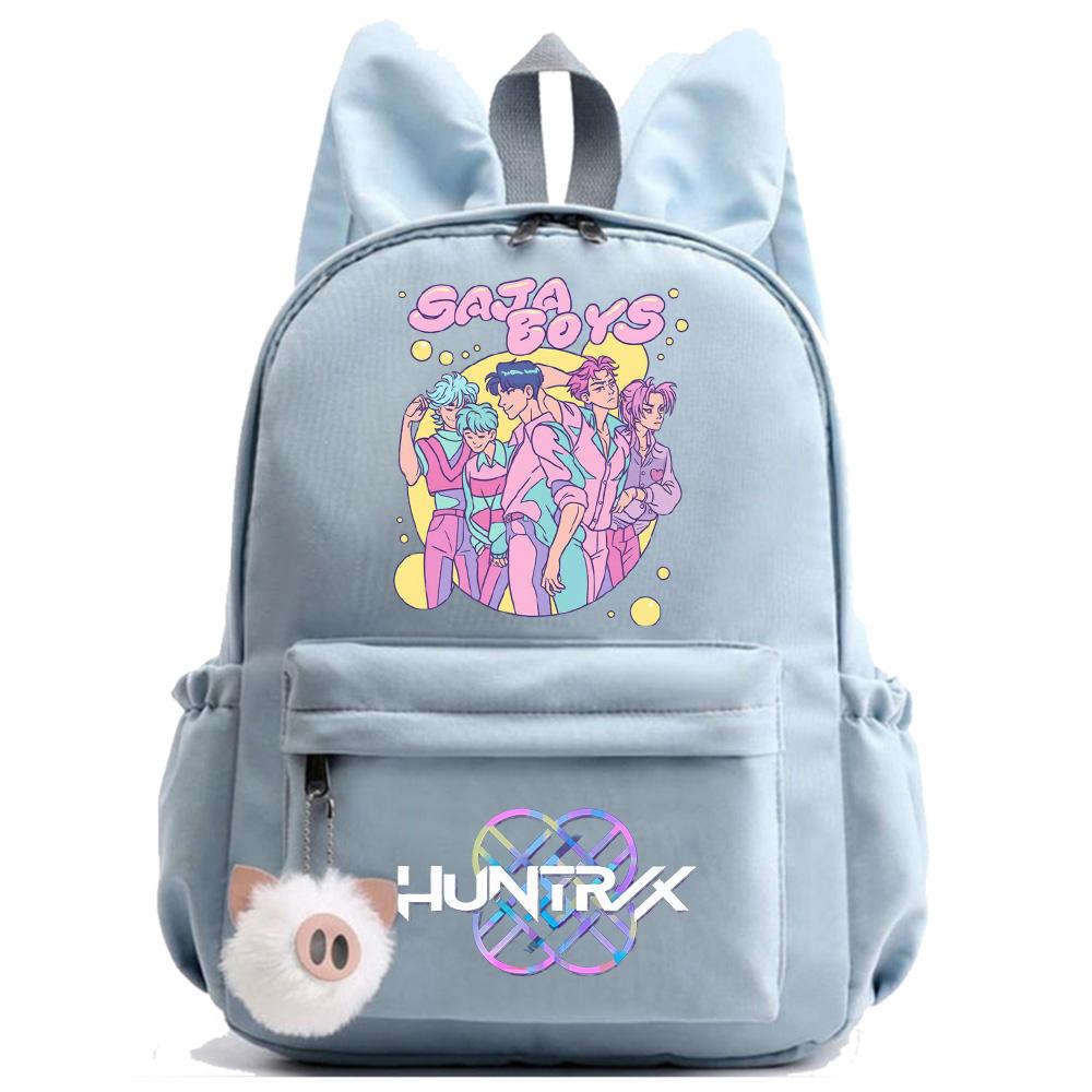 Anime K-Pop Printed Waterproof Backpack Student Teenager Bookbag for Boy Girl Bookbag Schoolbag Women Large Capacity Travel Bag Kid Gift Mochila