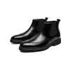 Men's Plus Size Brogue Pointed Toe Leather Ankle Boots - Formal & Casual High Top Shoes
