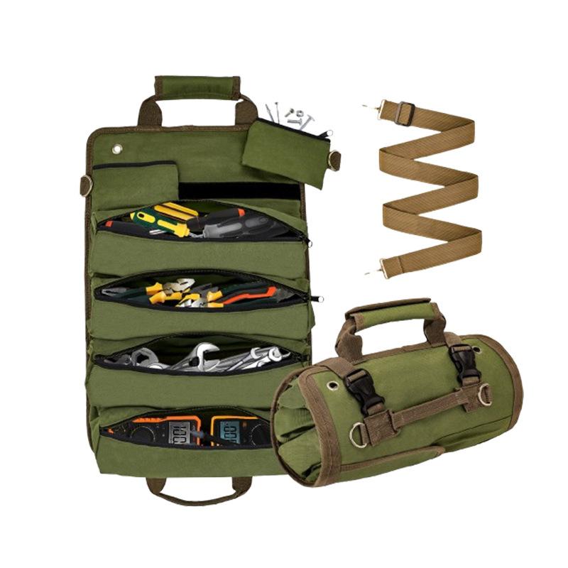 

1Pc Hardware Tool Storage Bag Oxford Cloth Accessory Bag Portable Roll Canvas Bag Electrical Bag Tool Accessory Bag