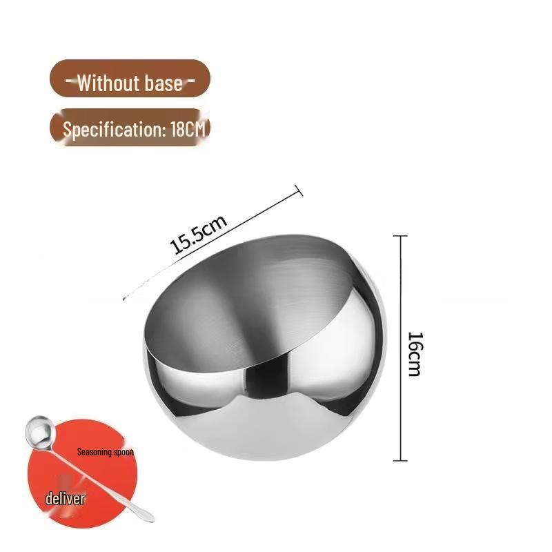 Stainless Steel Spherical Condiment Bowl