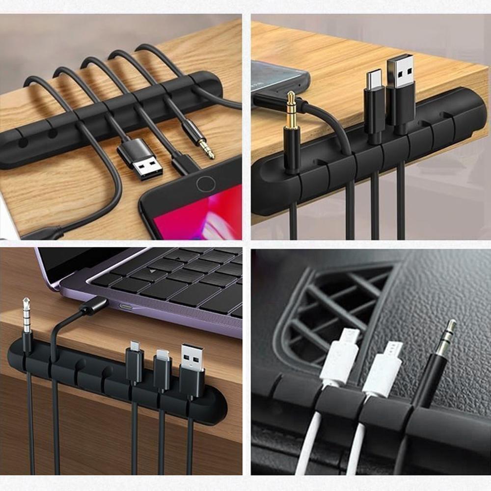 1 Stück Schreibtisch-Lade-Datenkabel-Organizer Maus-Kabel-Kopfhörer-Kabel-Organizer Auto Selbstklebender Kabelwickler