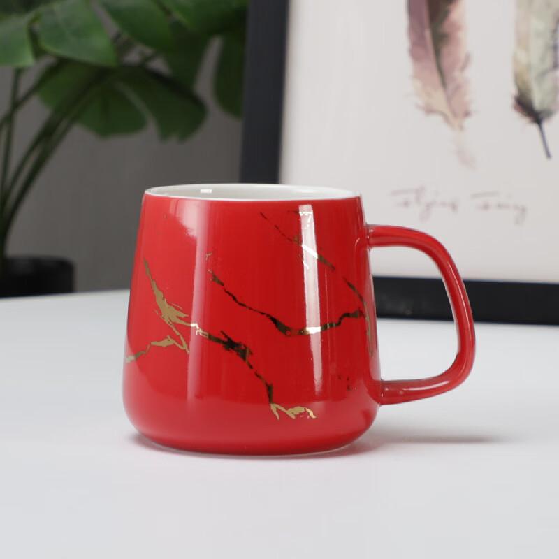 Shangqi Big Belly Ceramic Mug with Lightning Pattern