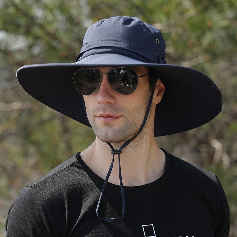 Men's Summer Sunshade Hat Outdoor Men's Leisure Fisherman Hat Mountaineering Fishing Sun Hat