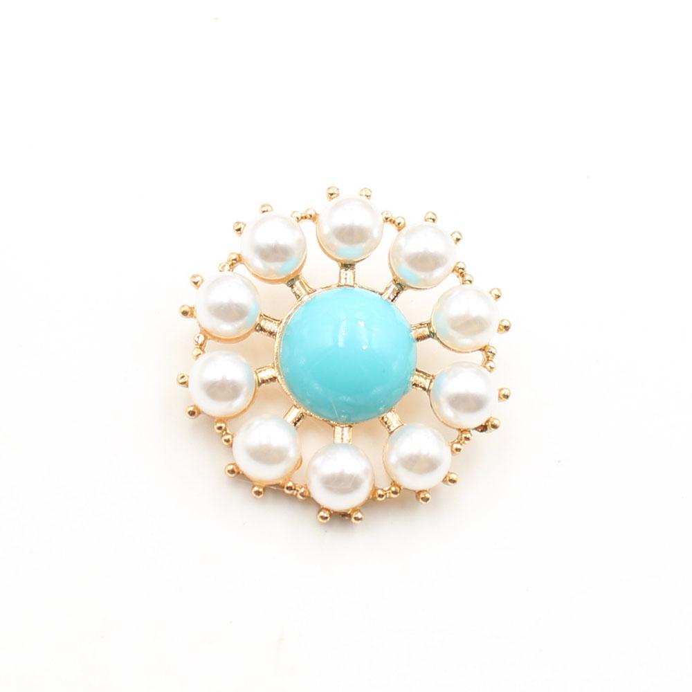 High end 2-piece 35mm pearl alloy DIY sweater with foot buttons, jacket, coat, clothing sewing accessories