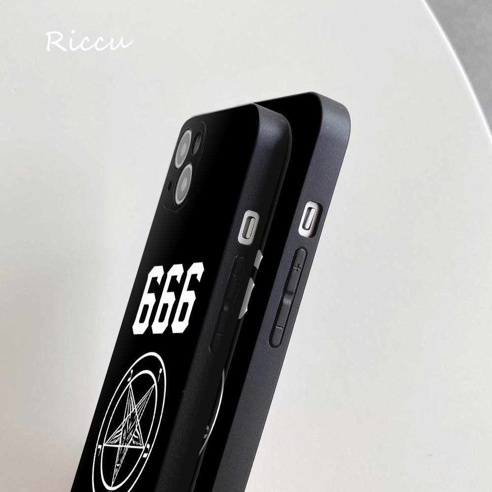 Pentagram 666 Demonic Satanic Phone Case 14 11 12 Pro 8 7 14 Plus 2020 X Pro 14 MAX 13 MINI XR XS Soft Iphone 14 Phone Covers