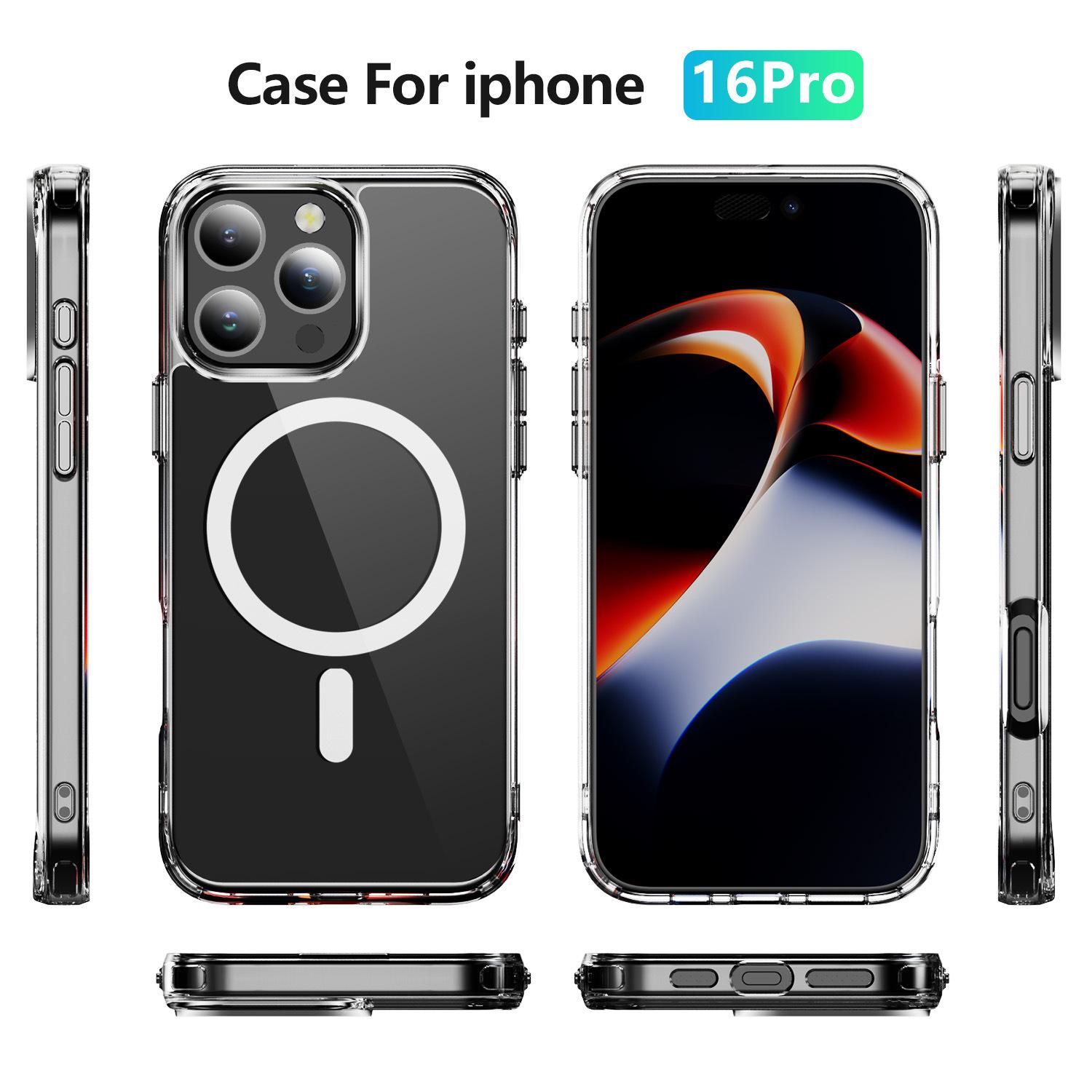 

For IPhone Mobile Phone Case Anti-fall 2.0 Magnetic Ring for Apple Mobile Phone Protective Cover Anti-yellow Material Transparent Mobile Phone Case For iPhone XRMax