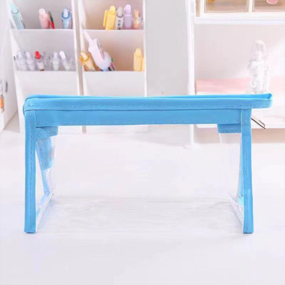 Waterproof Pencil Case PVC Stationery Storing Bag Simple Stationery Bag  Gift