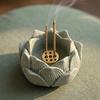Lotus Shape Incense Stick Burner Flat Bottom Ash Catcher Incense Burning Tray  Home Fragrance