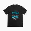 Fish More Work Less Tshirt Funny Fishing Hunting Tee 007