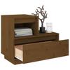 Nightstands 2 pcs Honey Brown 60 x 34 x 51 cm Solid Pine Wood