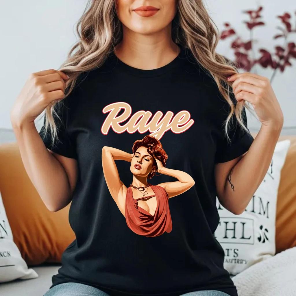 Raye UK Tour 2026 T-T-Shirt Vintage Pop Art Retro Music Concert Unisex Gift Top