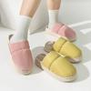 Down Cotton Slippers Autumn and Winter Bag Heel Non-slip Indoor Home Home Thickened Warm Couple Cotton Shoes