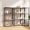 Day and Night - Day and Night Shelving 4 Levels 3 Units Steel and Anthracite Gray Plywood