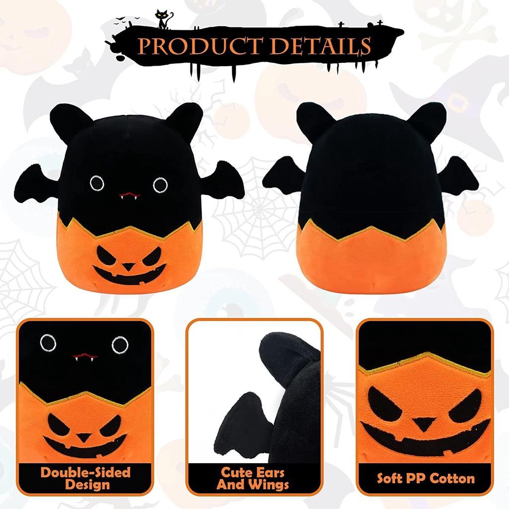 Cute Halloween Bat Pumpkin Plush Toy For Kids' Birthday And Home Decoration