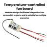 DC 12V PC CPU Fan Temperature Control Speed Controller Board Speed Controller Temperature Probe DIY Fan Speed Governor