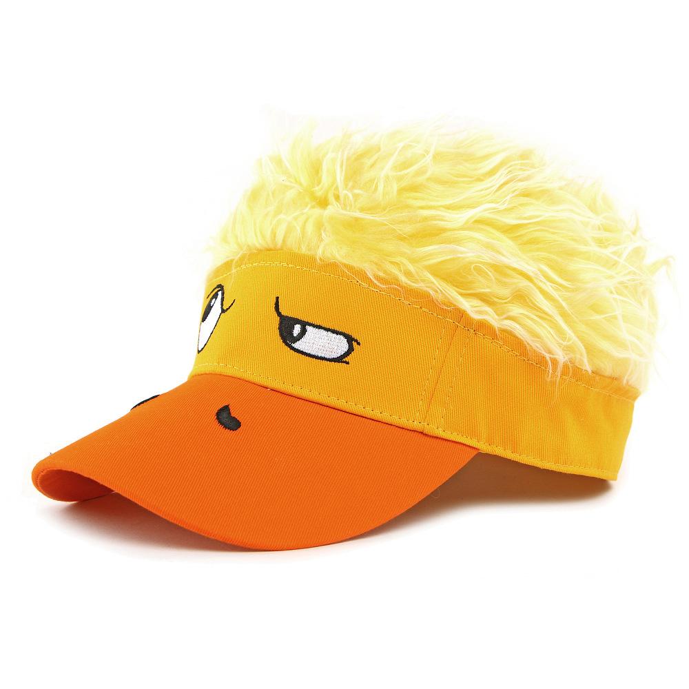 

Смешная шапка мужская женская осенне-зимняя шапка-парик уличная защита от солнца шляпа от солнца бейсболка