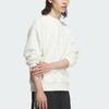 Adidas Warm Series Logo Sports Crew Neck Long Sleeve Sweatshirt Unisex Tops Jade-White JI6651