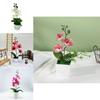 Butterfly Orchid Fake Flower Vase With Plastic Material For Wedding Table Centerpiece