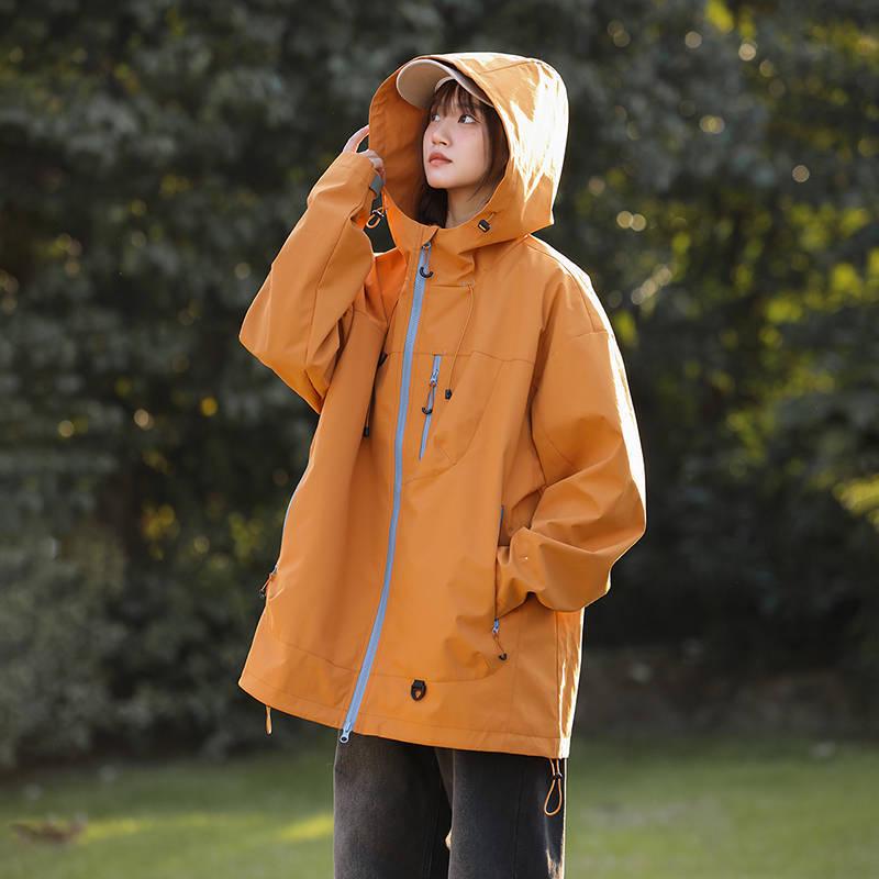 Unisex Windproof Outdoor Sports Jacket for Spring & Autumn - Trendy for Mountaineering & Skiing