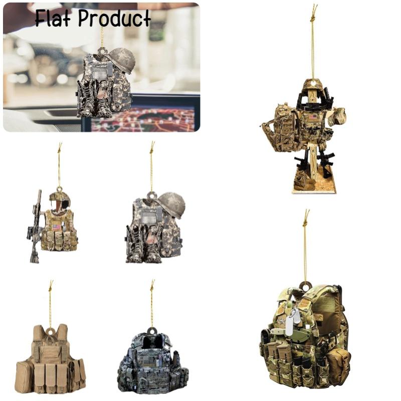 Vintage Acrylic Car Rearview Mirror Pendant Backpack Keychain Auto Interior Hanging Ornament