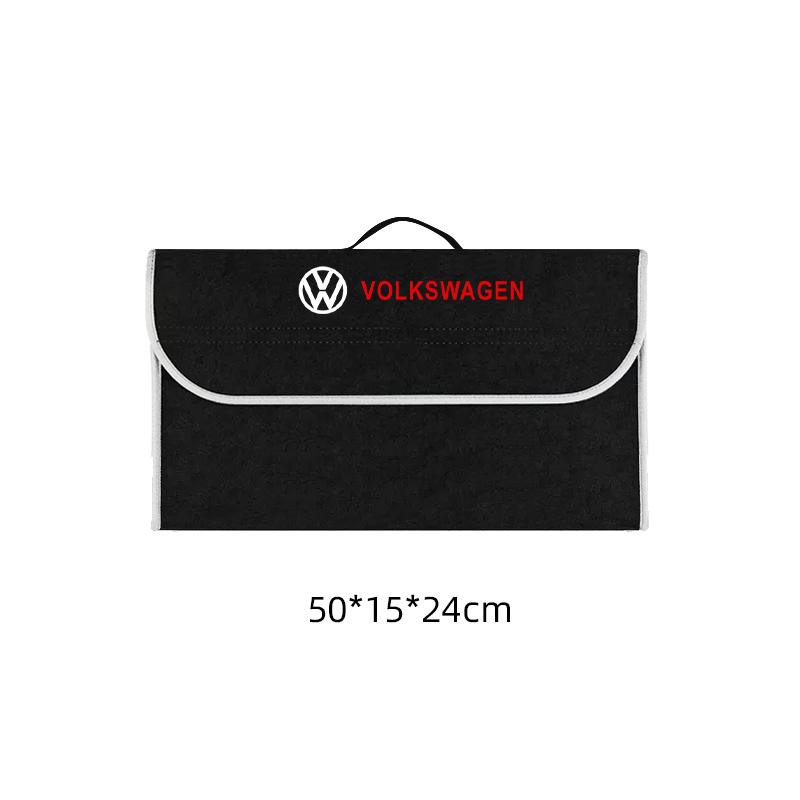 2026 Hot For VW VOLKSWAGEN Car Felt Storage Bag Folding Organizer Box Trunk Tool Case Car Organizer Bag For Volkswagen VW GOLF P