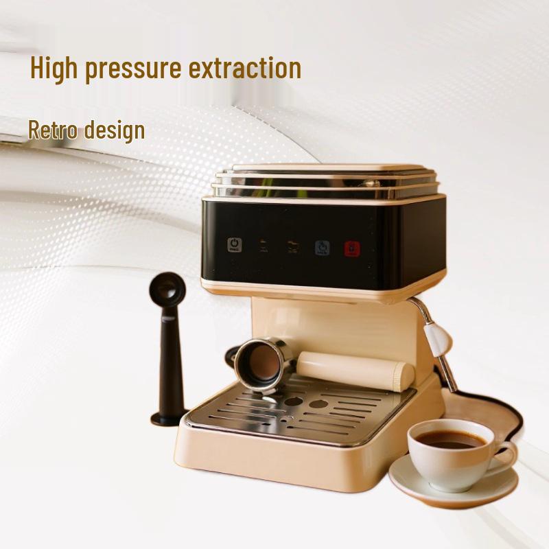 Allt-i-ett italiensk espressomaskin med kvarn och mjölkskummare