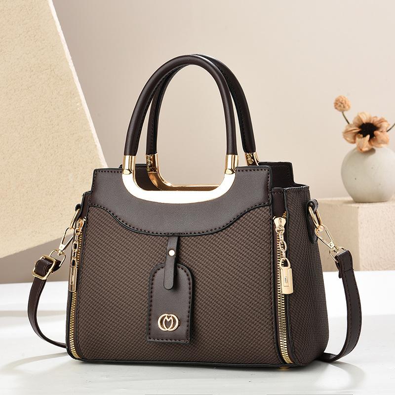 Chic Beautiful Texture Daily Handbag, Multi-purpose Top Handle Shoulder Crossbody Matching Bag For Girls Ladies