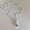 Blue Star Necklace - Women's Luxury Five-Pointed Star Clavicle Chain, Perfect Gift for Girlfriend or Best Friend.