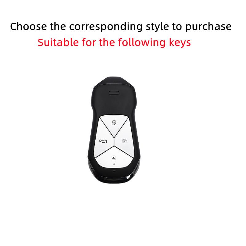 New TPU Car Remote Key Case Cover Protect Shell Bag For Xpeng Xiaopeng P5 P7 G9 G3i Smart 4 Buttons Keyless Accessories